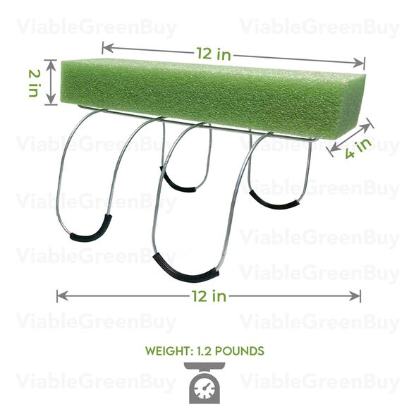 2 Pack Cemetery Saddle With Foam 2 Pack Headstone Saddle Galvanized Wire - Picture 1 of 4
